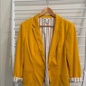 White House Black Market Mustard Blazer for Women